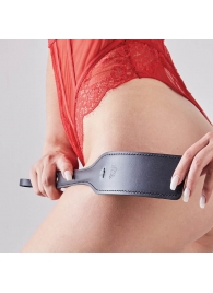 Черная кожаная шлепалка SitaBlack - 30 см. - Sitabella - купить с доставкой в Керчи
