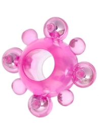 Эрекционное кольцо c бусинками - Toyfa Basic - в Керчи купить с доставкой