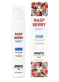 Возбуждающий гель Raspberry Mint с ароматом малины и мяты - 15 мл. - Exsens - купить с доставкой в Керчи