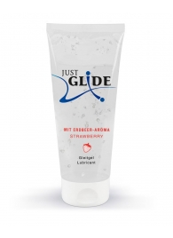 Лубрикант на водной основе Just Glide Strawberry с ароматом клубники - 200 мл. - Orion - купить с доставкой в Керчи