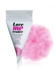 Съедобное согревающее массажное масло Love Me Tender Cotton Candy с ароматом сладкой ваты - 10 мл. - Love to Love - купить с доставкой в Керчи