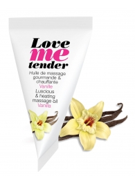 Съедобное согревающее массажное масло Love Me Tender Vanilla с ароматом ванили - 10 мл. - Love to Love - купить с доставкой в Керчи
