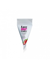 Съедобное согревающее массажное масло Love Me Tender Strawberry с ароматом клубники - 10 мл. - Love to Love - купить с доставкой в Керчи