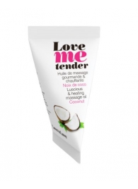 Съедобное согревающее массажное масло Love Me Tender Cocos с ароматом кокоса - 10 мл. - Love to Love - купить с доставкой в Керчи