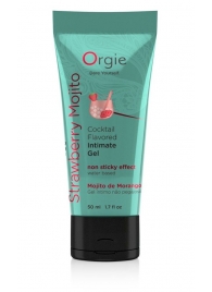 Съедобный интимный гель Orgie Lube Tube Cocktail Strawberry Mojito - 50 мл. - ORGIE - купить с доставкой в Керчи