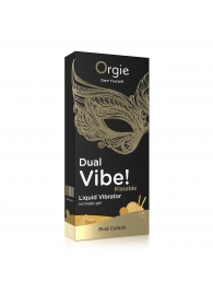 Съедобный гель Dual Vibe Pina Colada с эффектом вибрации и вкусом коктейля пина колада - 15 мл. - ORGIE - купить с доставкой в Керчи