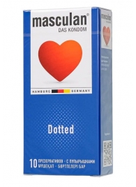 Презервативы с пупырышками Masculan Dotted - 10 шт. - Masculan - купить с доставкой в Керчи