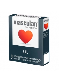 Презервативы увеличенного размера Masculan XXL - 3 шт. - Masculan - купить с доставкой в Керчи