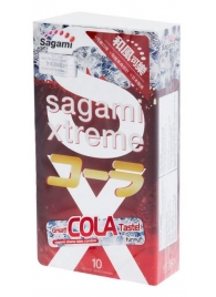 Ароматизированные презервативы Sagami Xtreme COLA - 10 шт. - Sagami - купить с доставкой в Керчи