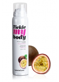 Массажная хрустящая пенка Tickle my body с ароматом маракуйи - 150 мл. - Love to Love - купить с доставкой в Керчи