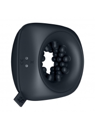 Черный мужской вибромассажер Ring Stroker - Satisfyer - в Керчи купить с доставкой