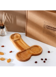 Деревянное блюдо для подачи в форме члена (32,5 х 20 х 1,7 см) - Сима-Ленд - купить с доставкой в Керчи