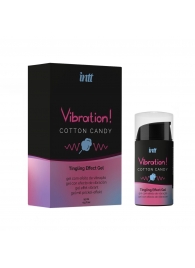 Жидкий вибратор Vibration Cotton Candy с ароматом сахарной ваты - 15 мл. - INTT - купить с доставкой в Керчи