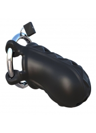 Черный замок верности Extreme Silicone Cock Blocker - Pipedream - купить с доставкой в Керчи
