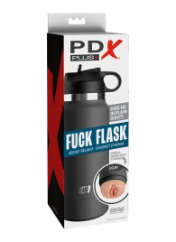 Серый мастурбатор в виде бутылки F*ck Flask - Pipedream - в Керчи купить с доставкой