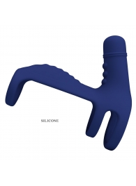 Синяя вибронасадка на пенис Vibrating Penis Sling - Baile - в Керчи купить с доставкой