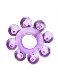 Мягкая фиолетовая гелевая насадка - Toyfa Basic - в Керчи купить с доставкой