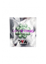 Зеленое эрекционное кольцо-цветок - Toyfa Basic - в Керчи купить с доставкой