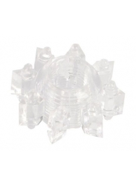 Прозрачное гелевое эрекционное кольцо-звезда - Toyfa Basic - в Керчи купить с доставкой