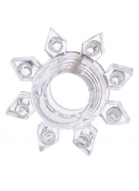 Прозрачное гелевое эрекционное кольцо-звезда - Toyfa Basic - в Керчи купить с доставкой