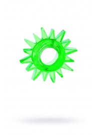 Зеленое эрекционное кольцо-солнце - Toyfa Basic - в Керчи купить с доставкой