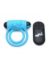 Голубое эрекционное виброкольцо 28X Remote Control Vibrating Cock Ring   Bullet - XR Brands - в Керчи купить с доставкой