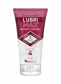 Интимный гель-смазка на водной основе Lubrimax Magic Cherry - 75 мл. - ИнтелБИО - купить с доставкой в Керчи