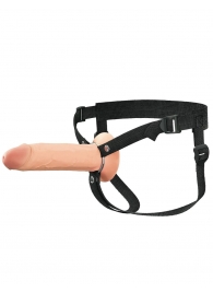 Полый страпон на ремнях 8’’ Hollow Silicone Strap-on - Pipedream - купить с доставкой в Керчи