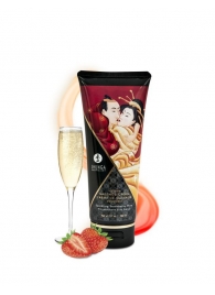 Массажный крем для тела с ароматом клубники и шампанского Sparkling Strawberry Wine - 200 мл. - Shunga - купить с доставкой в Керчи