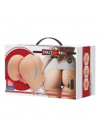 Телесный мастурбатор-полуторс Hailey с вибрацией - Baile - в Керчи купить с доставкой