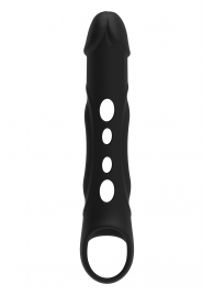 Черная насадка-удлинитель Vibrating Extender With Remote с вибрацией - Dream Toys - в Керчи купить с доставкой