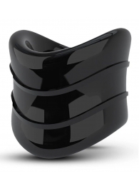 Черное эрекционное кольцо на мошонку Beef Ball Stretcher Snug X Long - Blush Novelties - в Керчи купить с доставкой