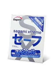 Презерватив Sagami Xtreme Ultrasafe с двойным количеством смазки - 1 шт. - Sagami - купить с доставкой в Керчи