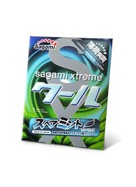 Презерватив Sagami Xtreme Mint с ароматом мяты - 1 шт. - Sagami - купить с доставкой в Керчи