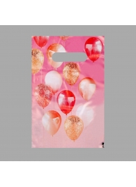 Пакет «Праздничные шары» с вырубной ручкой (20х30 см) - UPAK LAND - купить с доставкой в Керчи