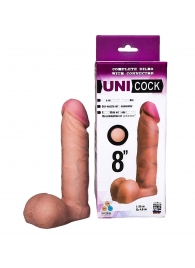 Фаллическая насадка для страпона UNICOCK 8  - 20 см. - LOVETOY (А-Полимер) - купить с доставкой в Керчи