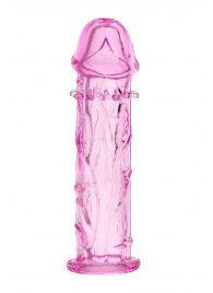 Розовая насадка фаллической формы - 12,5 см. - A-toys - в Керчи купить с доставкой