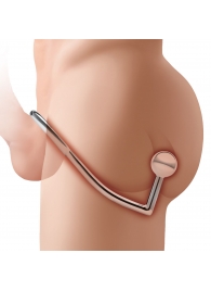 Кольцо на пенис с анальным стимулятором Stainless Steel Anal Hook   Cock Ring - BlueLine - в Керчи купить с доставкой