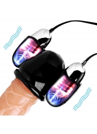 Черная стимулирующая насадка для головки полового члена Multi Speed Vibrating Penis Head Teaser - XR Brands - в Керчи купить с доставкой