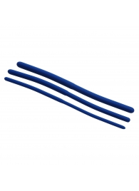 Набор из 3 синих силиконовых уретральных расширителей Invasion Silicone Urethral Sound Trainer Set - XR Brands - купить с доставкой в Керчи