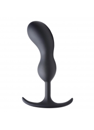 Черный массажер простаты с утяжелителями Premium Silicone Weighted Prostate Plug Large - 18,8 см. - XR Brands - в Керчи купить с доставкой