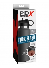 Смуглый мастурбатор-вагина в корпусе-бутылке F*ck Flask - Pipedream - в Керчи купить с доставкой