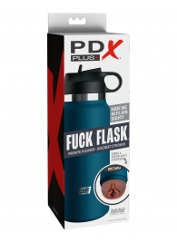 Смуглый мастурбатор-вагина в синей колбе F*ck Flask - Pipedream - в Керчи купить с доставкой