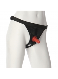 Трусики со штырьком для фиксации насадок Ultra Harness with Plug - Doc Johnson - купить с доставкой в Керчи