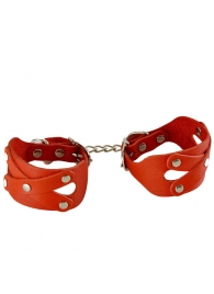 Красные наручники «Цезарь» - Sitabella - купить с доставкой в Керчи