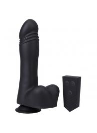 Черная мини-машина на присоске Piston Thruster - Doc Johnson - купить с доставкой в Керчи