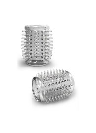 Прозрачная насадка с шипами STAY HARD COCK SLEEVE 01 CLEAR - Blush Novelties - в Керчи купить с доставкой