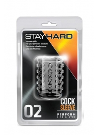 Прозрачная насадка на пенис с шишечками STAY HARD COCK SLEEVE 02 CLEAR - Blush Novelties - в Керчи купить с доставкой
