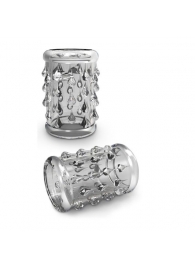 Прозрачная насадка с капельками STAY HARD COCK SLEEVE 05 CLEAR - Blush Novelties - в Керчи купить с доставкой