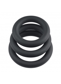 Набор из 3 черных эрекционных колец 3 Ring Circus - Selopa - в Керчи купить с доставкой